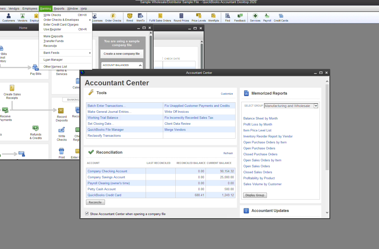 quickbooks 2018 desktop display issues