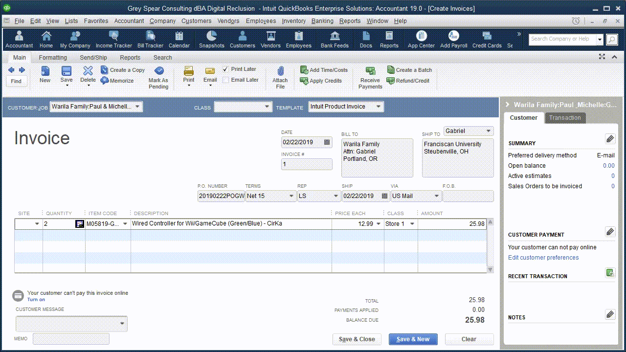 Yes, creating or printing invoices can come down to a broken user, or a broken invoice or form template in QuickBooks. 