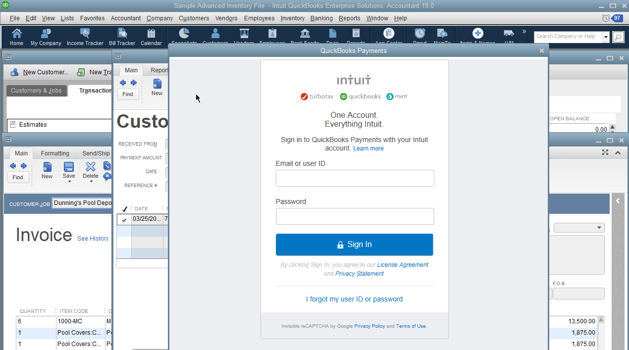 quickbooks desktop app just keeps trying to load