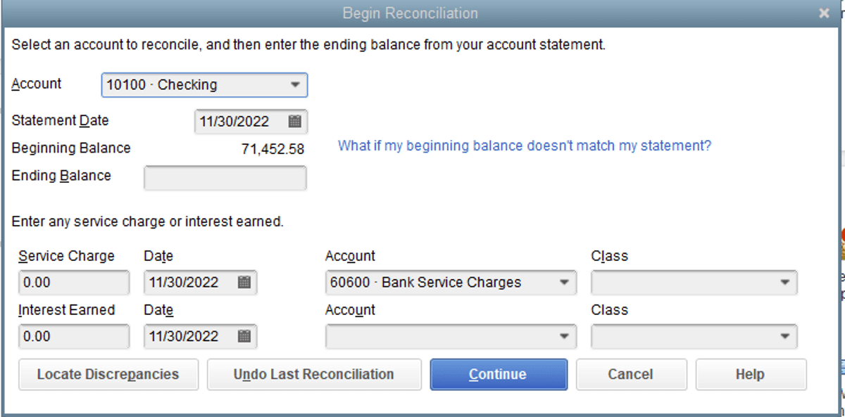 how do you reconcile in quickbooks online for mac