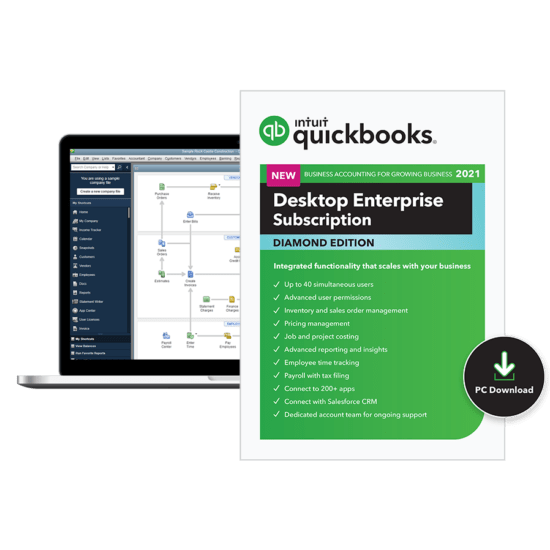 QuickBooks Enterprise Diamond Edition Out Of The Box Technology
