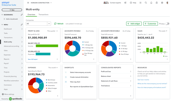 Intuit Enterprise Suite